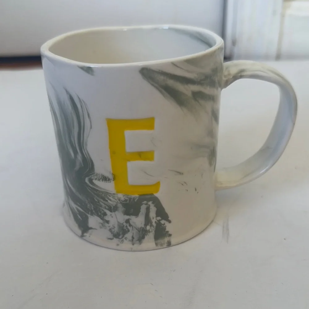 Anthropologie Letter E mug